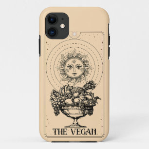 The Vegan stylized engraved sun plentiful fruits iPhone 11 Case