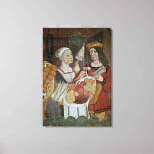 The Vegetable Market Canvas Print