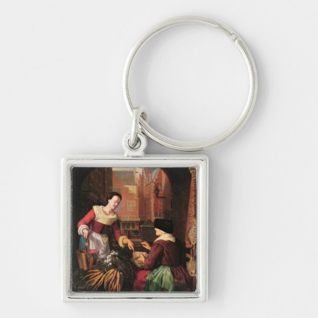 The Vegetable Seller Keychain (Front)