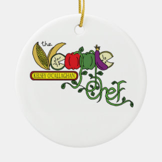The Veggie Chef Ordament Ceramic Ornament
