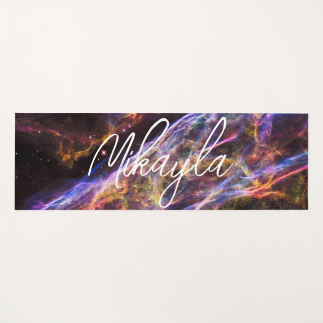 The Veil Nebula Yoga Mat (Front (Horizontal))