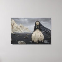 The Veiled Timekeeper: Surreal Landscape
