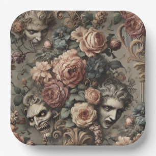 The Velvet Crash – Gothic Victorian Design Paper Plate
