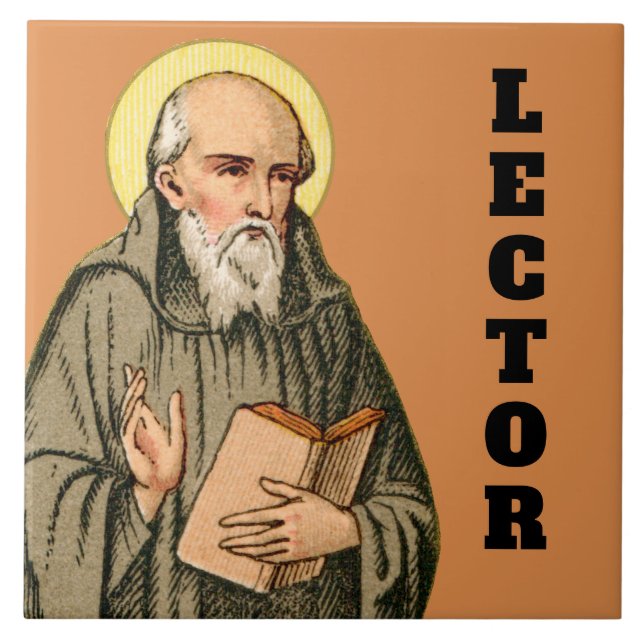 The Venerable Bede as Preacher (P 008) Tile (Front)