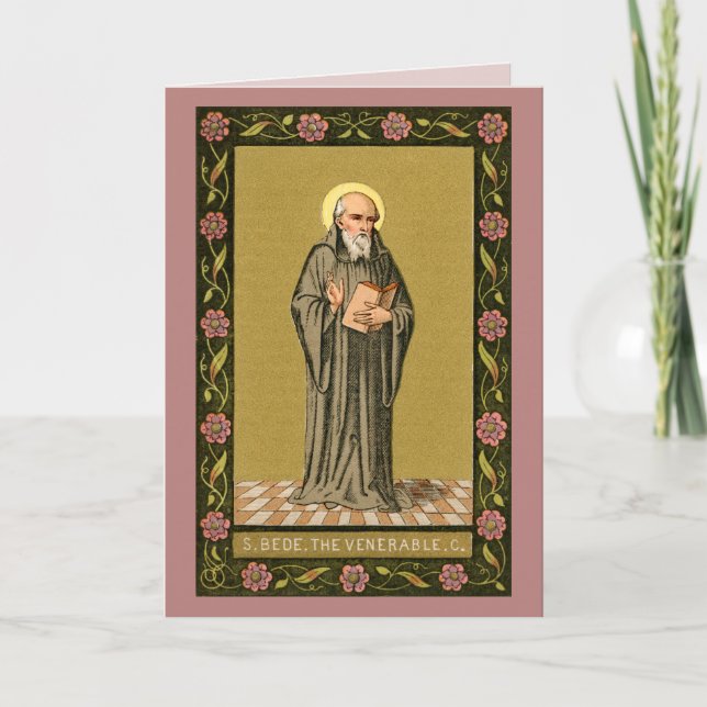 The Venerable Bede Preaching (P 008) Card (Front)