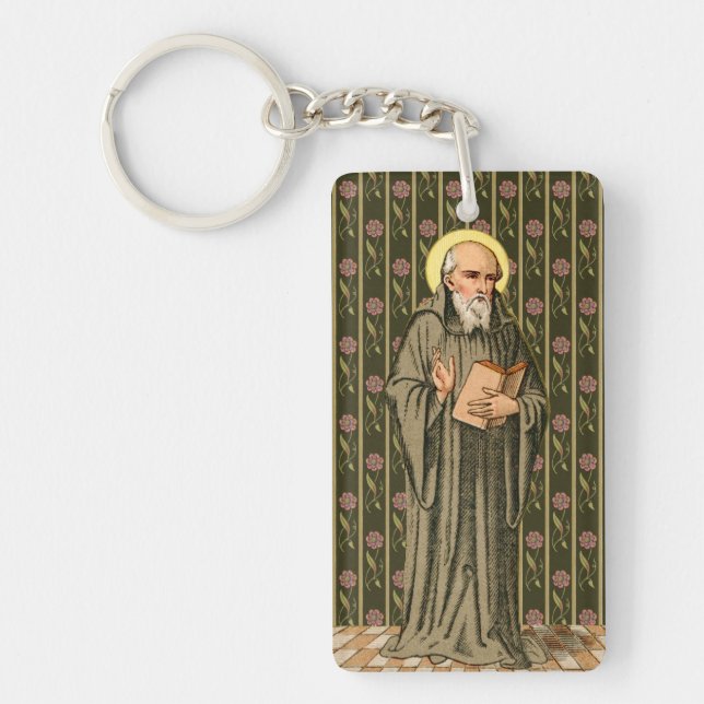 The Venerable Bede Preaching (P 008; Prayer) Keychain (Front)