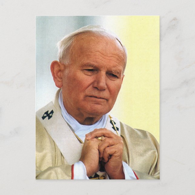 The Venerable Pope John Paul II Postcard (Front)