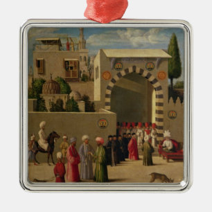 The Venetian Ambassador's Interview Metal Ornament