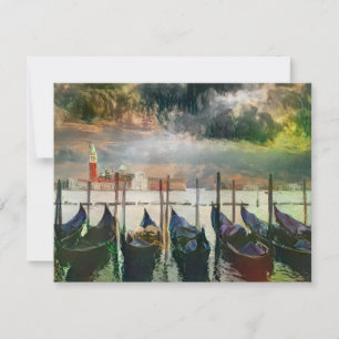 The Venetian Canal Painting Postcard