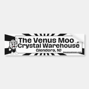 The Venus Moon Crystal Warehouse Mascots Bumper Sticker