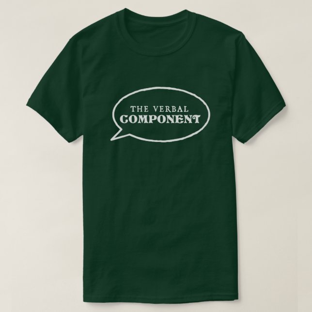The Verbal Component T-Shirt – Green (Design Front)