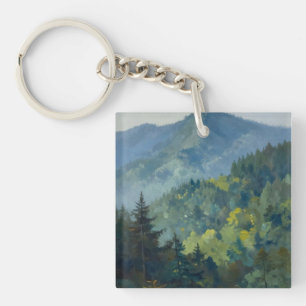 The Verdant Awakening: Morning Mist Dissolving Keychain