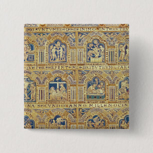 The Verdun Altar, decorative depicting 2 Inch Square Button