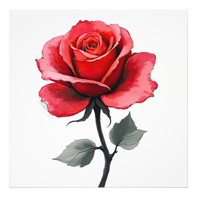 The Versatility of Blooming Roses in Art Photo Print (Front)