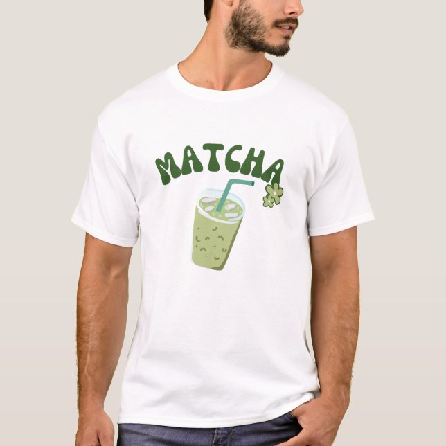 Thé vert Matcha, T-shirt latte Matcha (Devant)