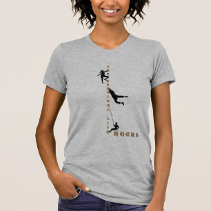 The Vertical Life - Rock Climbing Design T-Shirt