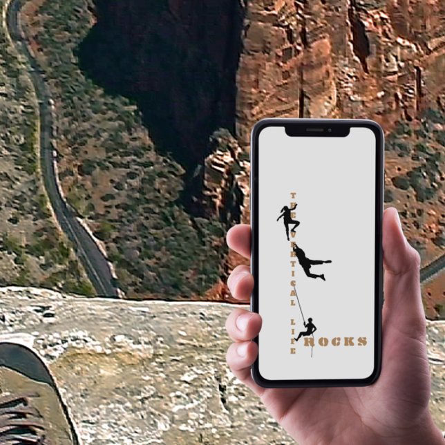 The Vertical Life - Rock Climbing Design Uncommon iPhone Case