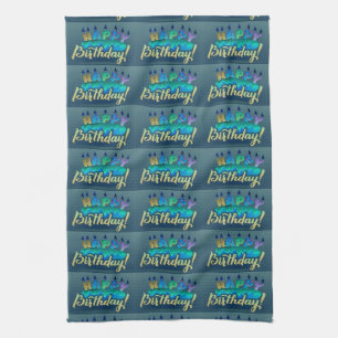 THE ****VERY HAPPY BIRTHDAY**** KITCHEN TOWEL