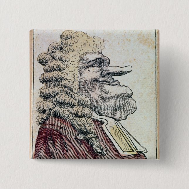 The very honourable Edmund Burke0 2 Inch Square Button (Front)