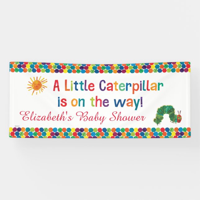 The Very Hungry Caterpillar Baby Shower Banner (Horizontal)