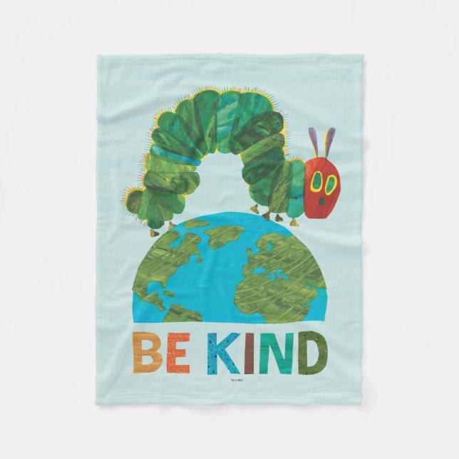 The Very Hungry Caterpillar Be Kind Fleece Blanket (Front)