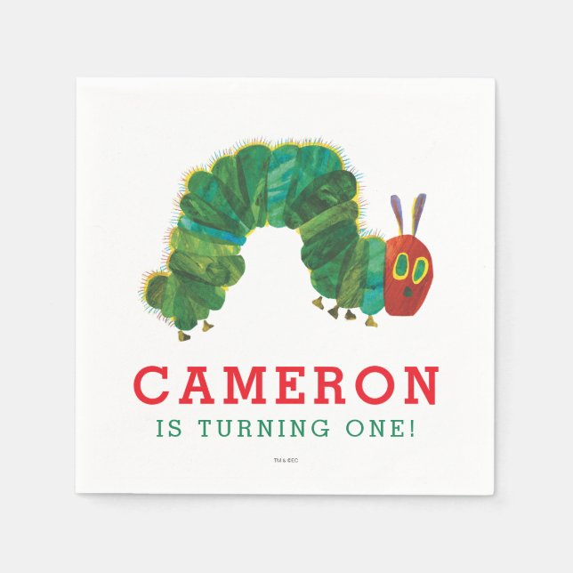 The Very Hungry Caterpillar Birthday Napkin (Front)