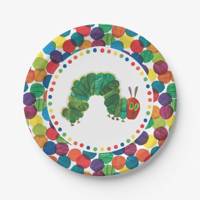 The Very Hungry Caterpillar Birthday Paper Plate (Front)