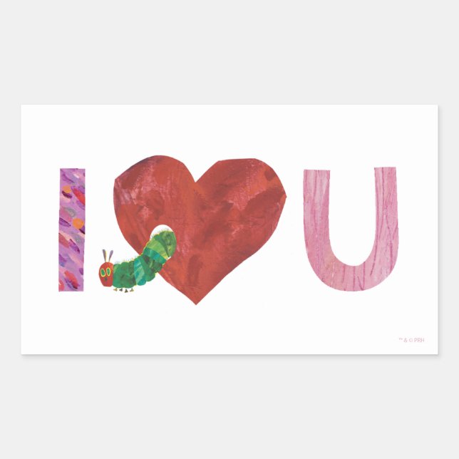 The Very Hungry Caterpillar | I Heart You Sticker (Front)