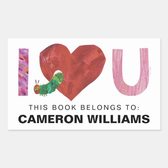 The Very Hungry Caterpillar | I Heart You Sticker (Front)