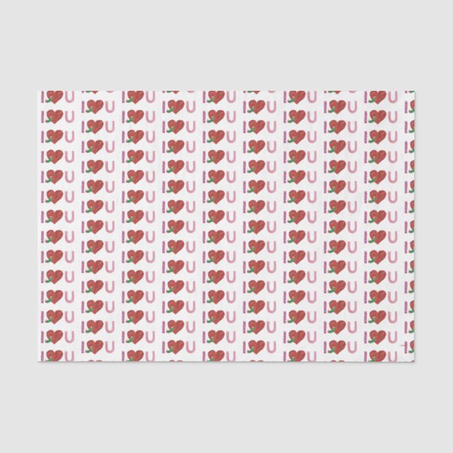 The Very Hungry Caterpillar | I Heart You Tissue Paper (Front)