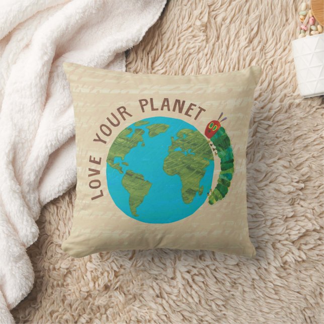 The Very Hungry Caterpillar Love Your Planet Throw Pillow (Blanket)