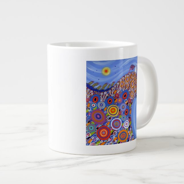 The Very Precarious Sheep 2014 Large Coffee Mug (Front Right)