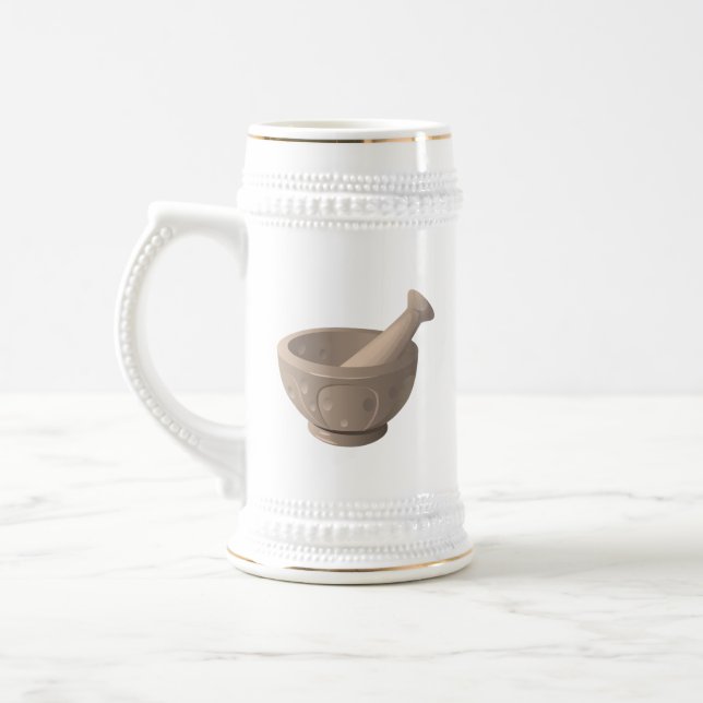 The Vessel With the Pestle Beer Stein (Left)
