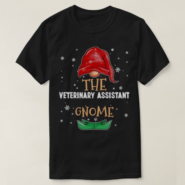The veterinary assistant Gnome Family Matching Chr T-Shirt (Design Front)