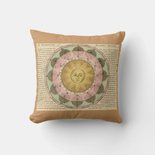 The Vicissitude of Seasons Explained - Map Detail Throw Pillow