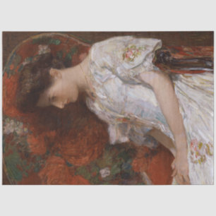 The Victorian Chair by Childe Hassam Tissue Paper