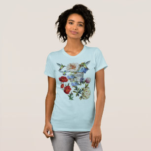 The Victorian-Era  Floral Watercolor Creation T-Shirt
