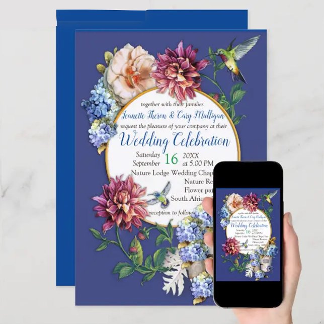 The Victorian-Era  Floral Watercolor  Invitation (Creator Uploaded)