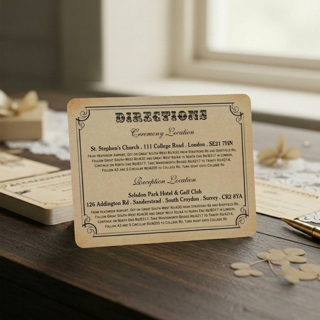 The Victorian Steampunk Wedding Collection Invitation (Creator Uploaded)