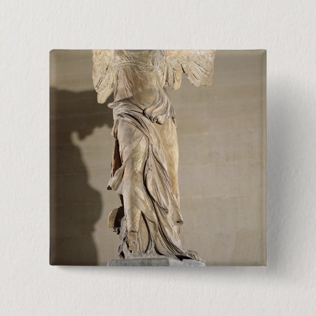 The Victory of Samothrace 2 Inch Square Button (Front)