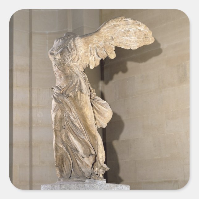 The Victory of Samothrace Square Sticker (Front)