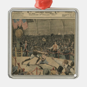 The victory of the negro metal ornament