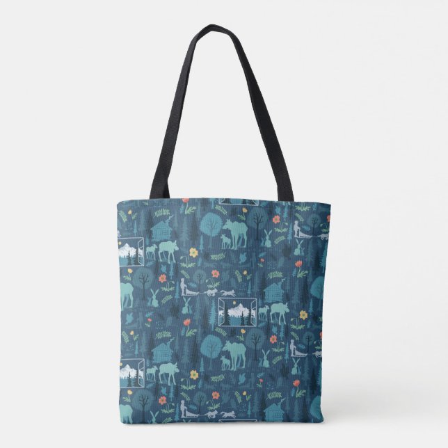 The View from Alaskan Windows Tote Bag (Back)