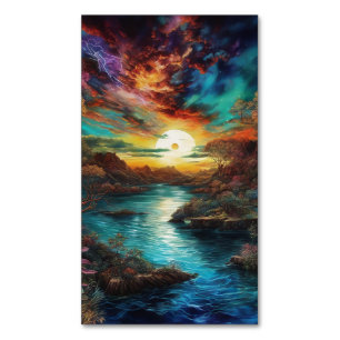 The view from the new planet is strange and unfami 	Magnetic business card