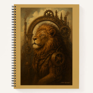 The Vigilant of the Ark - Steampunk Spiral Log Notebook