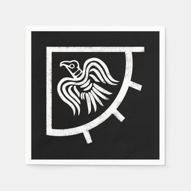 The Vikings Raven Banner Flag Napkin (Front)