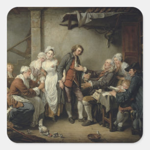 The Village Agreement, 1761 Square Sticker