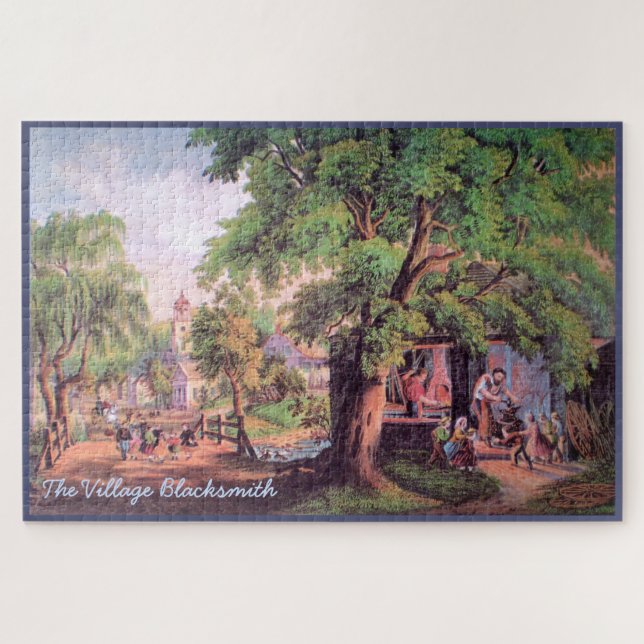 The Village Blacksmith Large Puzzle (Horizontal)