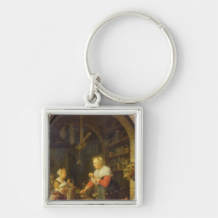The Village Grocer, 1647 Keychain