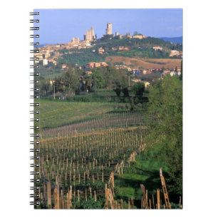 The village of San Gimignano sits in the rolling Notebook